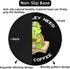 Cute Funny Turtle Mouse Pad, Mini Round Mousepad with Non-Slip Rubber Base for Desk Accessories Laptop Gaming Office