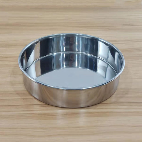 LABALPHA 8'' Diameter Lab Sieves Pan with Lid, 304 Stainless Steel