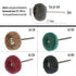 Yutnqin 69Pcs Set 3mm Abrasive Wheel Buffing Polishing Wheel Wire Brushes for Rotary Tool Accessories,Shank Mini Brush
