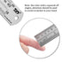 ZZTX 2 Pack Metal Straight Edge Ruler, Stainless Steel Ruler, 16 Inch Ruler Set