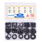 15 Size Rubber O Ring Set, 300 PCS Black Small O Rings Assortment Kits,Assorted Metric Sealing Washer for Automobiles Plumbing Faucet Water Air or Gas Repair