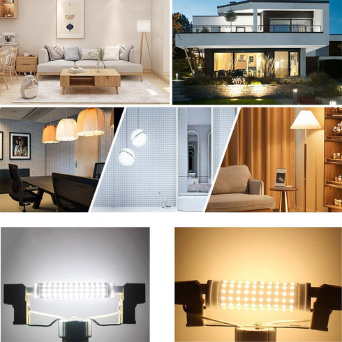 R7s 2 Pack 118mm LED Bulb 20W, J Type Double Ended Flood Light, 200W Halogen Replacement, 120V 2500 Lumen