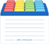Neando 2x3.5 inches, 1/4 400gsm 20 Counts Business Cards Dividers the Blank Name Cards Guide, Cut Tabbed Note Cards