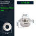 5/16-18 Serrated Flange Hex Nuts - 50 Pack, 304 Stainless Steel 18/8 Flange Nuts