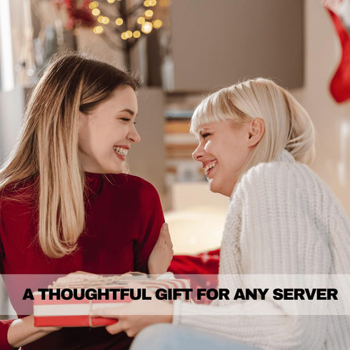 LINTRU Oversized Server Book, Expandable & Zipper Pockets Server Books for Waitress, Double Reinforced & Wear-Resistant