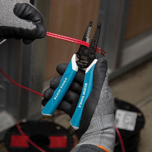 Klein Tools K11095 Klein-Kurve Wire Stripper and Cutter for 8-18 AWG Solid, 10-20 AWG Stranded Wire