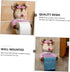 WOONEKY Wall-Mounted Pink Toilet Paper Holder Tissue Storage Rack Cute Deer Design Bathroom Roll Paper Rack