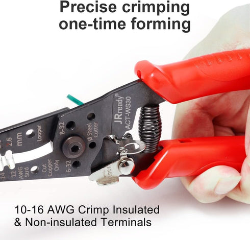 JRready Wire Accessory Tool, Electronic System Connector Application Tool, Multi-Function Precise Stripper
