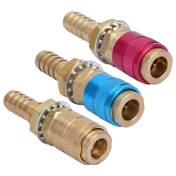 3Pcs M10 Gas Adapter, Argon Quick Connect Fittings for TIG Welding Torch