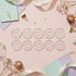 Cauaoa 10 24mm Pcs Heart Binder Rings Loose Leaf Binder Ring,Plastic for Index Cards,Flashcard Discs Binding Discbound
