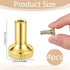 Aeaocvo 4 Pack Gold Lamp Switch Replacement, Lamp Turn On/Off Switch Knobs Replacement, Standard Size Twist Switches