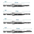 4Pcs Door Self-centering Hinge Drill, Window Hole Opening Center Drill Bit Hole Puncher Woodworking Tools