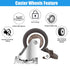 Nefish 2 Inch Swivel Caster Wheels Set of 4 Heavy Duty, 600 Lbs, Locking Plate Castors for Hardwood Floor