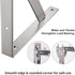 14" 550lb Pack 2 YUMORE Stainless Steel Shelf Bracket, Max Load: Heavy Duty Solid Shelf Support Corner Brace Joint