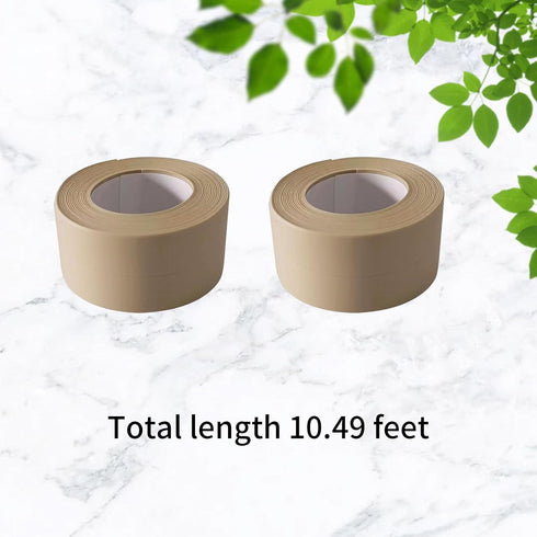Waterproof Caulk Tape Sealant Strip, 1.5"W x 10.5'L PVC Tapes for Kitchen Bathroom Bathtub Sink