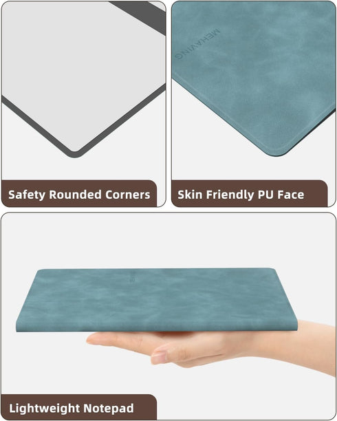 Portable Small White Board, Dry Erase Board, Reusable 9.5 * 6.6in Notebook Memo for Office Home Supplies Desk