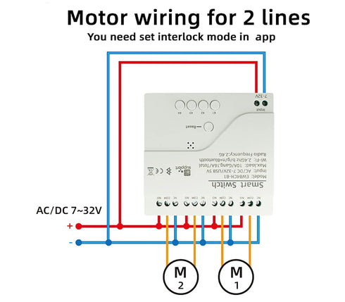 Jane Eyre eWeLink 4 Channels Wireless Smart Switch, USB 5V/AC85V-250V Smart WiFi Relay Switch Module