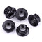 EASTLO M8-1.25 Hex Head Serrated Flange Nuts, 304 Stainless Steel 18-8 Hexagon Head