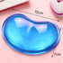 Silicone Mouse Wrist Rest Heart-Shaped Mouse Pad Cool Hand Cushion Relieve Pain Wrist Support for Computer, Laptop (Blue)