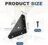 4Pcs 66mm 66mm PATIKIL Corner Brace Brackets, x Carbon Steel Triangle Corner Braces Angle Joining Support with Screws