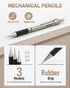 Nicpro 29PCS Art Mechanical Pencil Set in Leather Case, Metal Drafting Pencil with Lead Holders