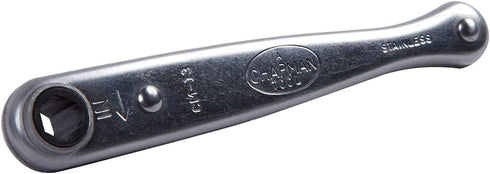Chapman MFG CM-13 Mini Ratchet, 1/4" Drive, USA Made Stainless Steel with 20 Tooth Gear