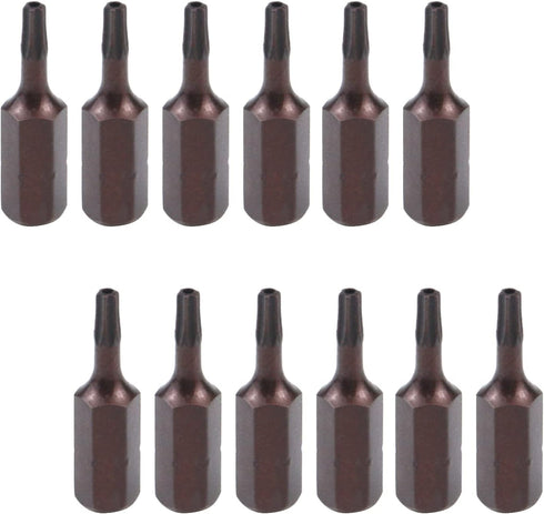 Antrader 12 Pcs 1/4-Inch Hex Shank 1-Inch Length Magnetic T10 Security Tamper