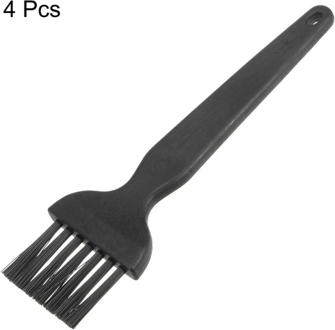 uxcell 4 Pcs Anti Static ESD Brush, Plastic Handle Nylon Lab Cleaning Brushes for Electronics Keyboard PCB Repair