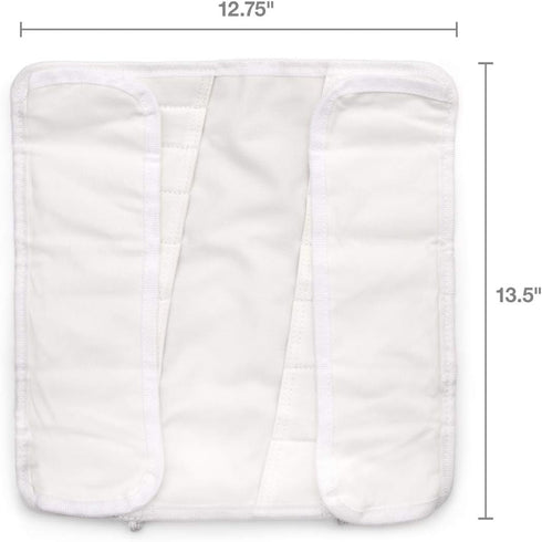 Dickies Small Paint Brush Organizer Roll, 16 Brush Pockets, Durable Canvas, 13.5 in. x 12.75 in., White