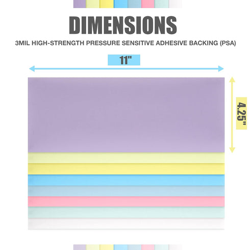 Lapping Microfinishing Film with PSA, Set of 8 Polishing Sheets 4.25’’ x 11’’ for Scary Sharp Sharpening System
