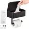 Loyanger Toilet Paper Holder with Shelf, Wipe Holders for Bathroom Flushable Wipes Dispenser