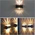 2pcs FRCOLOR Solar Wall Sconce Lights Warm White Waterproof Outdoor Solar Powered Lighting for Garden Patio Yard Fence