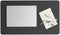 Smead Charcoal Desk Pad, Vegan Leather Mat with Non-Slip Faux Suede Backing, Perfect Desk Organizer for Office Decor
