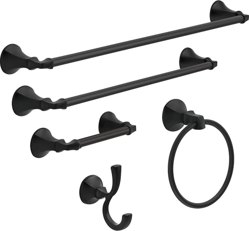 Delta Faucet 76435-BL Ashlyn Towel Hook, Matte Black