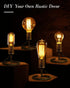 Set 2, E26 Bulb Bulb) Small Table Lamp, Vintage Desk Lamps for Bedrooms of Rustic Bronze Finish Edison Lamp Base Holder