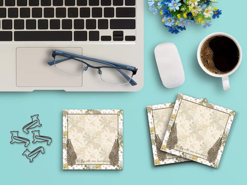 Butler in the Home Sticky Notes, 12 Pack, 3"x3", 50 Sheets Per Pad, We Fly with Our Own Wings, Memo Pads