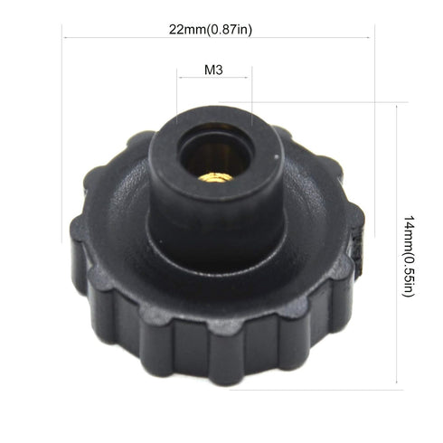4PC Upgraded Hand Twist Leveling Nut, 22mm Diameter, Hot Bed Spring, M3X35mm Screws for ANYCUBIC Mega Platform