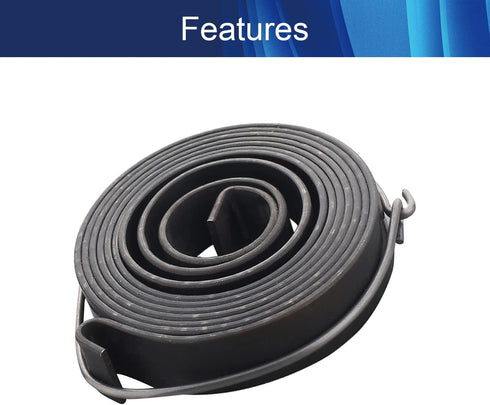 Drill Press Spring - 1540x10mm/60.63"x0.39" High Elasticity Feed Return Coil Spring Assembly