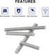 uxcell M10 x 110mm 1.5mm Pitch 304 Stainless Steel Fully Threaded Rods, 5 Pcs