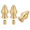 PATIKIL 17.5 x 31mm Lamp Finials Caps Knob, 3 Set Solid Brass Lamp