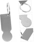 DOITOOL Stainless Steel Shopping Trolley Keychain Token Creative Heat Transfer Opener for Supermarket Carts Blank