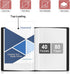 Small 5.5x8.5 Binder with Sleeves, 40-Pocket Displays, Acid-Free Archival Quality, 2 Pack Black
