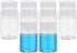 PATIKIL 10 Pcs 50ml Reagent Bottles, Transparent PET Wide Mouth Round Bottles with Screw Cap for Lab Liquid Storage