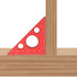 Aluminum 45/90 Degree Layout Triangle Ruler, Thickened Measuring Tool with Imperial and Metric Scales for Woodworking