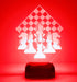 Jinnwell 3D 16 Chess Night Light Lamp Illusion Night Light Color Changing Table Desk Decoration Lamps Gift Acrylic Flat