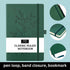 RICCO BELLO Classic College Ruled Notebook, Faux Leather Hardcover Journal for Work, 192 Lined Pages, 5.7 x 8.4-Inches