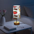 MOOCG Summer 3 Dimmable Ice Cream Touch Control Table Lamp with Fabric Shade, Color Temperatures LED Desk Lamp, Eye