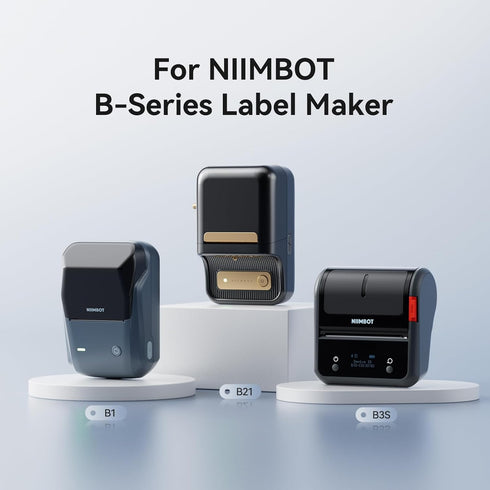NIIMBOT Label Tape for B1/B21/B3S, 1.97'' x 1.18'' (50x30mm), 230 Labels/Roll for Small Business, White