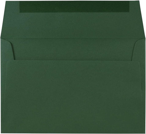 JAM PAPER A9 Premium Invitation Envelopes - Dark Green - 5 3/4 x 8 3/4 - 50/Pack