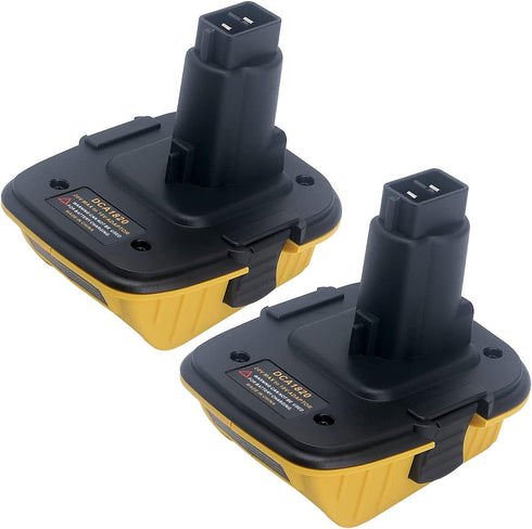 2-Packs DCA1820 18V to 20V Battery Adapter for Dewalt 20V MAX Lithium Battery, Replace for Dewalt 18Volts Tools